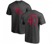 Football Arizona Cardinals #40 Pat Tillman Ash One Color T-Shirt