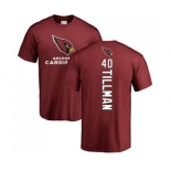 Football Arizona Cardinals #40 Pat Tillman Maroon Backer T-Shirt