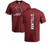 Football Arizona Cardinals #40 Pat Tillman Maroon Backer T-Shirt