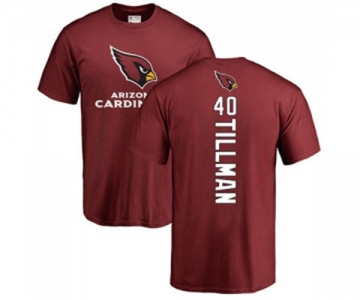 Football Arizona Cardinals #40 Pat Tillman Maroon Backer T-Shirt