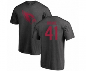 Football Arizona Cardinals #41 Kenyan Drake Ash One Color T-Shirt