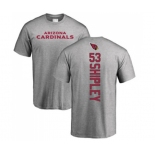 Football Arizona Cardinals #53 A.Q. Shipley Ash Backer T-Shirt