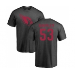 Football Arizona Cardinals #53 A.Q. Shipley Ash One Color T-Shirt