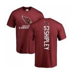 Football Arizona Cardinals #53 A.Q. Shipley Maroon Backer T-Shirt