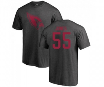 Football Arizona Cardinals #55 Chandler Jones Ash One Color T-Shirt