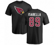 Football Arizona Cardinals #89 Andy Isabella Black Name & Number Logo T-Shirt