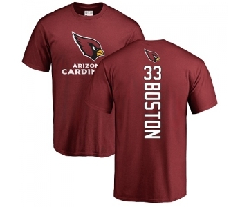 NFL Nike Arizona Cardinals #33 Tre Boston Maroon Backer T-Shirt