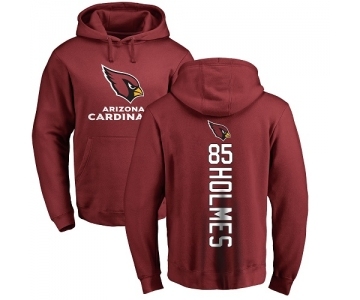 NFL Nike Arizona Cardinals #85 Gabe Holmes Maroon Backer Pullover Hoodie