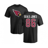 NFL Nike Arizona Cardinals #86 Ricky Seals-Jones Black Name & Number Logo T-Shirt