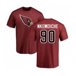 NFL Nike Arizona Cardinals #90 Robert Nkemdiche Maroon Name & Number Logo Customized T-Shirt