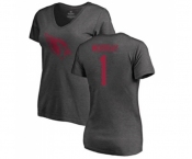 Football Women's Arizona Cardinals #1 Kyler Murray Ash One Color T-Shirt