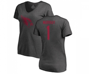 Football Women's Arizona Cardinals #1 Kyler Murray Ash One Color T-Shirt