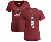 Football Women's Arizona Cardinals #1 Kyler Murray Maroon Backer T-Shirt