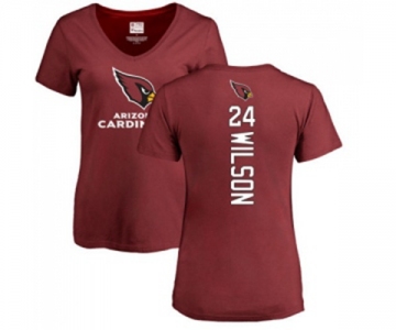 Football Women's Arizona Cardinals #24 Adrian Wilson Maroon Backer T-Shirt