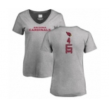 Football Women's Arizona Cardinals #4 Andy Lee Ash Backer V-Neck T-Shirt