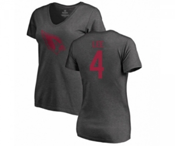 Football Women's Arizona Cardinals #4 Andy Lee Ash One Color T-Shirt