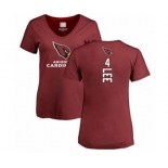 Football Women's Arizona Cardinals #4 Andy Lee Maroon Backer T-Shirt