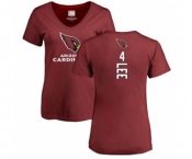 Football Women's Arizona Cardinals #4 Andy Lee Maroon Backer T-Shirt