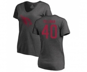 Football Women's Arizona Cardinals #40 Pat Tillman Ash One Color T-Shirt