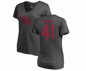 Football Women's Arizona Cardinals #41 Kenyan Drake Ash One Color T-Shirt