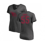 Football Women's Arizona Cardinals #55 Chandler Jones Ash One Color T-Shirt