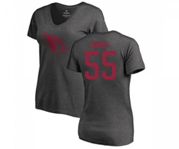 Football Women's Arizona Cardinals #55 Chandler Jones Ash One Color T-Shirt