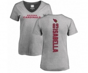 Football Women's Arizona Cardinals #89 Andy Isabella Ash Backer V-Neck T-Shirt