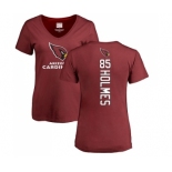 NFL Women's Nike Arizona Cardinals #85 Gabe Holmes Maroon Backer T-Shirt