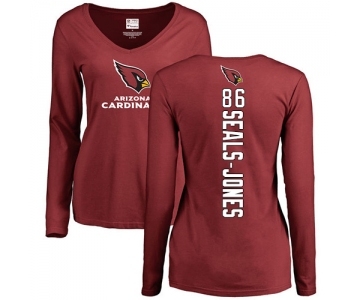 NFL Women's Nike Arizona Cardinals #86 Ricky Seals-Jones Maroon Backer Long Sleeve T-Shirt