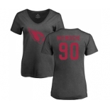 NFL Women's Nike Arizona Cardinals #90 Robert Nkemdiche Ash One Color T-Shirt