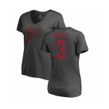 Football Women's Atlanta Falcons #3 Matt Bryant Ash One Color T-Shirt