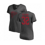 Football Women's Atlanta Falcons #32 Qadree Ollison Ash One Color T-Shirt