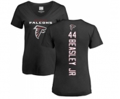 Football Women's Atlanta Falcons #44 Vic Beasley Black Backer T-Shirt