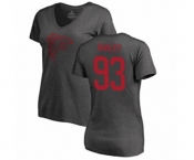 Football Women's Atlanta Falcons #93 Allen Bailey Ash One Color T-Shirt