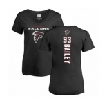 Football Women's Atlanta Falcons #93 Allen Bailey Black Backer T-Shirt