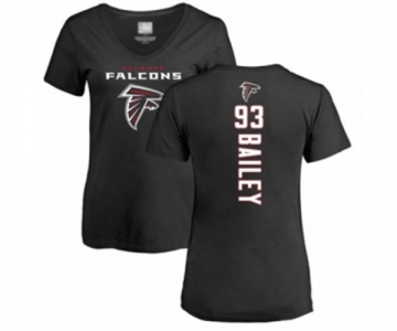 Football Women's Atlanta Falcons #93 Allen Bailey Black Backer T-Shirt