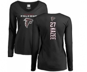 NFL Women's Nike Atlanta Falcons #27 Damontae Kazee Black Backer Long Sleeve T-Shirt