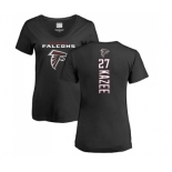 NFL Women's Nike Atlanta Falcons #27 Damontae Kazee Black Backer T-Shirt