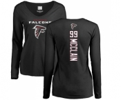 NFL Women's Nike Atlanta Falcons #99 Terrell McClain Black Backer Long Sleeve T-Shirt