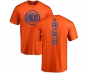 NBA Nike New York Knicks #00 Enes Kanter Orange One Color Backer T-Shirt