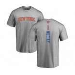 NBA Nike New York Knicks #1 Emmanuel Mudiay Ash Backer T-Shirt