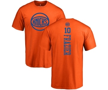 NBA Nike New York Knicks #10 Walt Frazier Orange One Color Backer T-Shirt