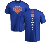 NBA Nike New York Knicks #10 Walt Frazier Royal Blue Backer T-Shirt