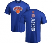 NBA Nike New York Knicks #13 Mark Jackson Royal Blue Backer T-Shirt