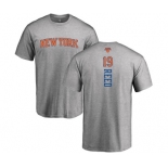 NBA Nike New York Knicks #19 Willis Reed Ash Backer T-Shirt