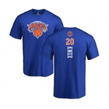 NBA Nike New York Knicks #20 Kevin Knox Royal Blue Backer T-Shirt