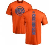 NBA Nike New York Knicks #26 Mitchell Robinson Orange One Color Backer T-Shirt