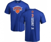 NBA Nike New York Knicks #3 Tim Hardaway Jr. Royal Blue Backer T-Shirt