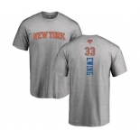 NBA Nike New York Knicks #33 Patrick Ewing Ash Backer T-Shirt