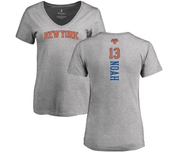 NBA Women's Nike New York Knicks #13 Joakim Noah Ash Backer T-Shirt